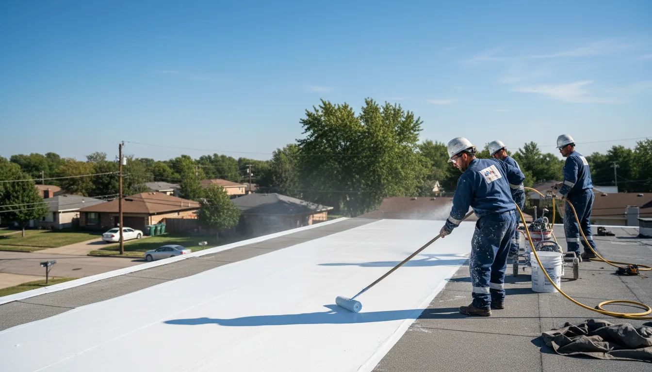 Commercial roof coating in Zeigler, IL near me